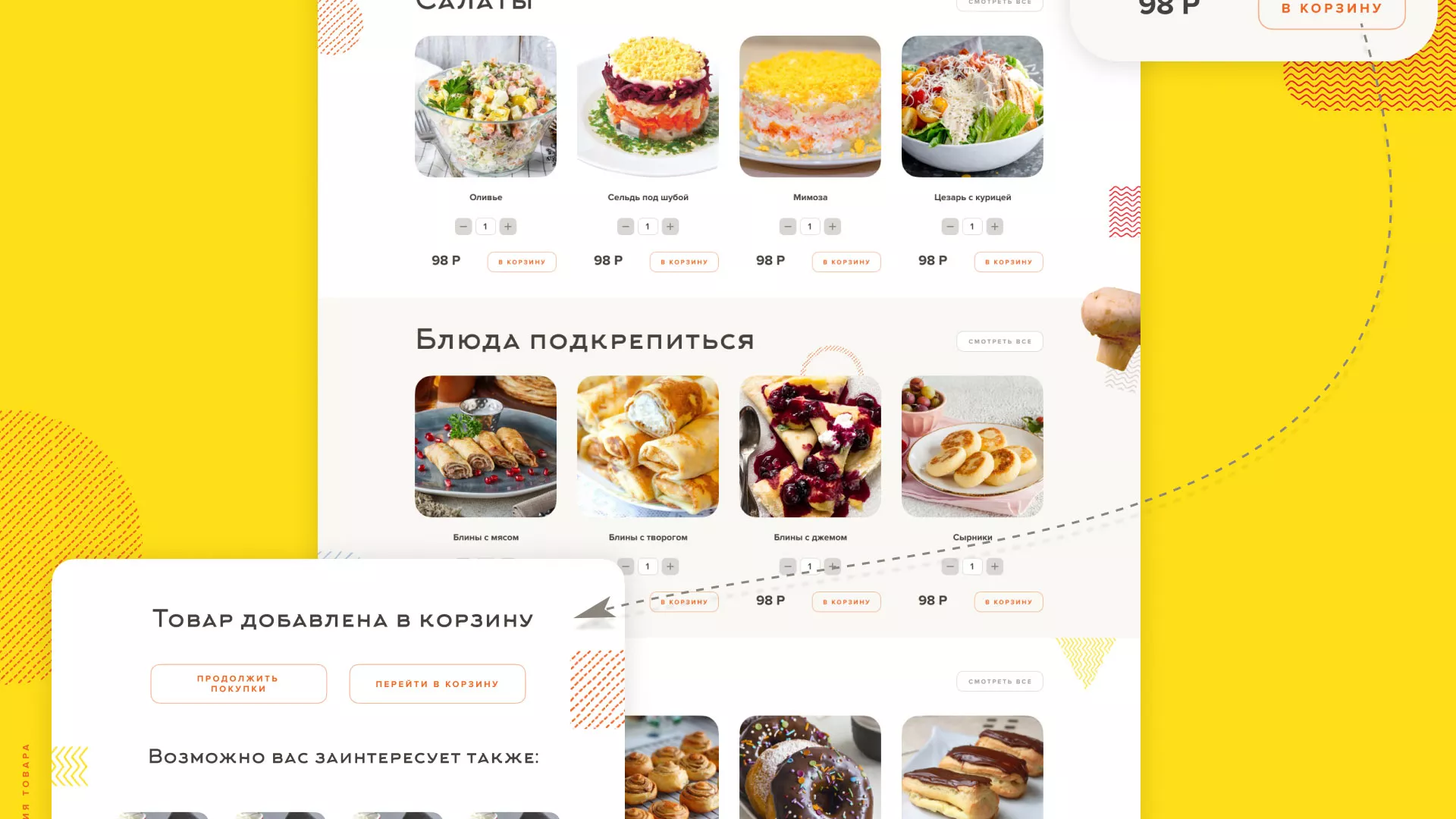 Разработка сайта кафе-столовой «Суп-Мясо-Салат» в Чайковском