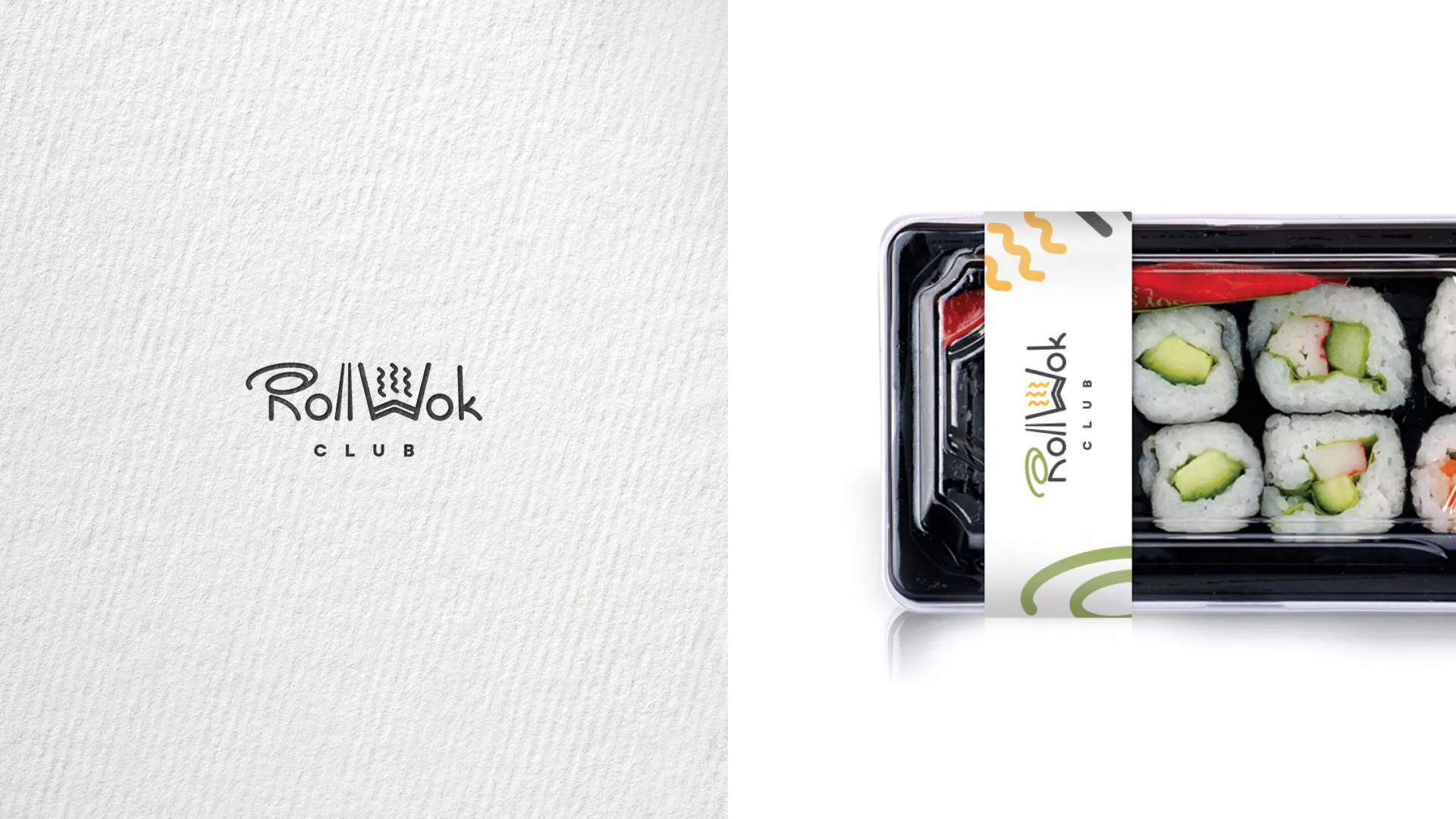 Создание дизайна упаковки суши-бара «Roll Wok Club» в Чайковском
